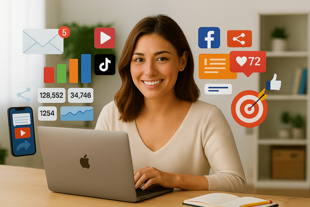 Online jelenlét alapjai 2026-ban: weboldal, email és közösségi média kapcsolata egy működő online rendszerben