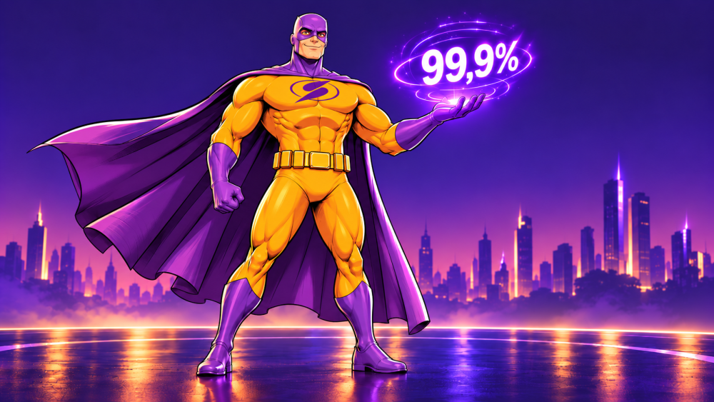 99,9%-os rendelkezésreállás Sybell Hosting szuperhőssel